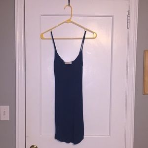 Aritzia Dark blue body con dress